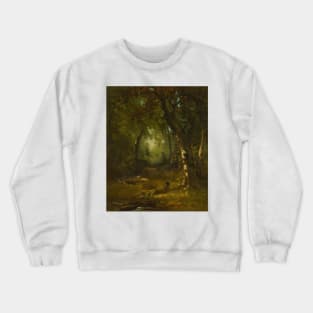 Landscape With Huntsman by George Inness Crewneck Sweatshirt